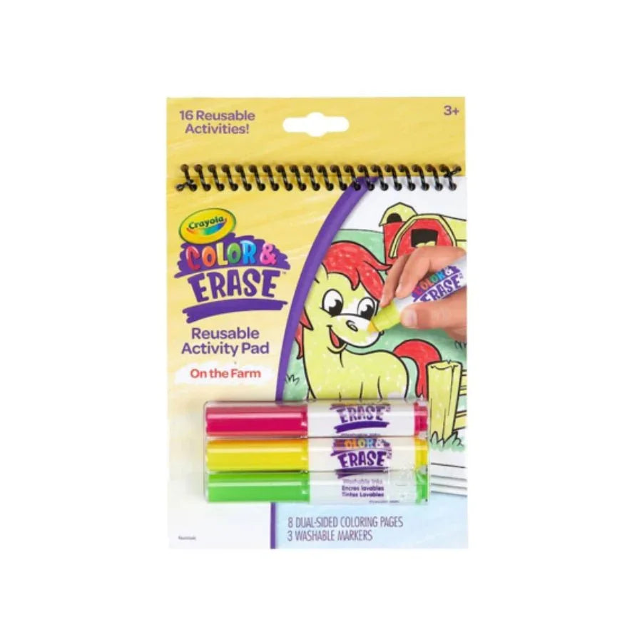 Crayola Color & Erase Reusable Activity Pad: On the Farm