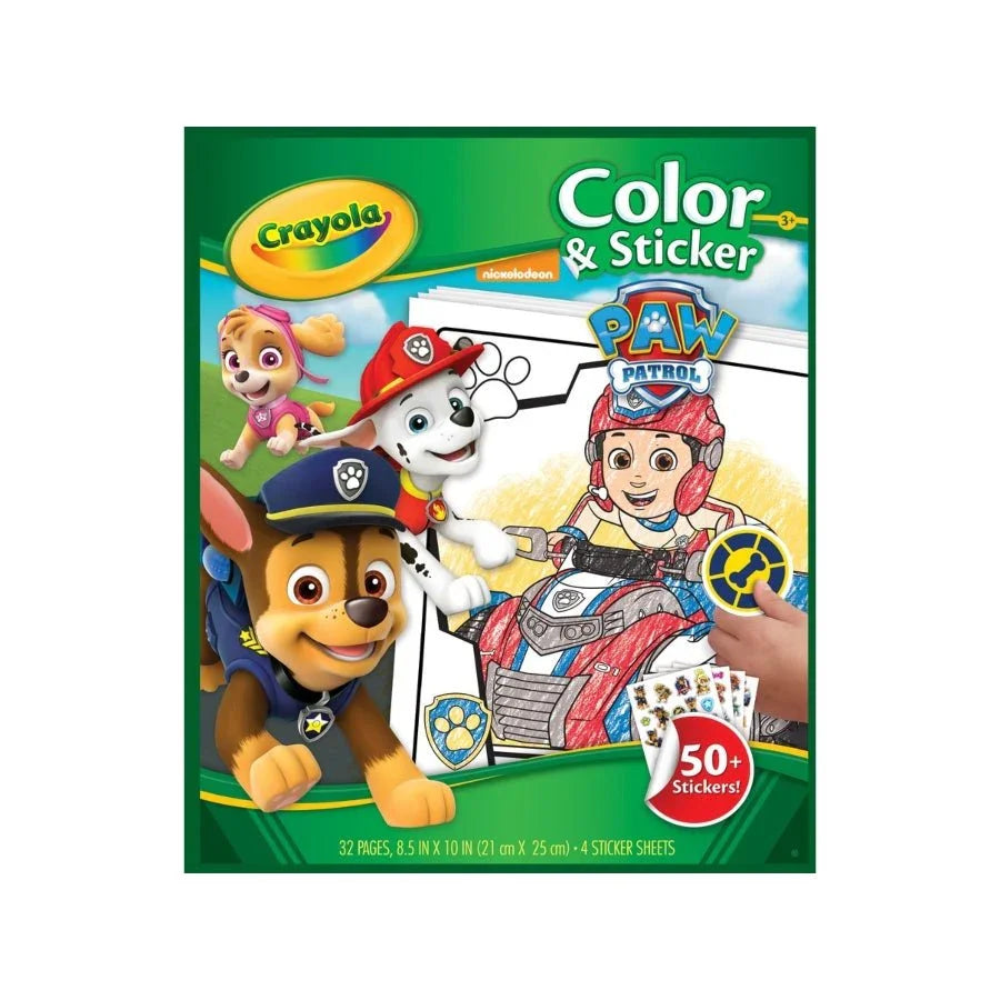 Crayola Colour & Sticker Book – Paw Patrol