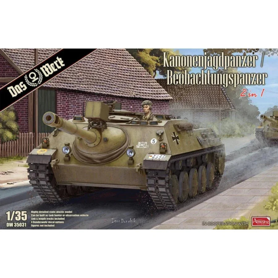 Das Werk 1/35 Kanonenjagdpanzer / Beobachtungspanzer – Plastic Model Kit
