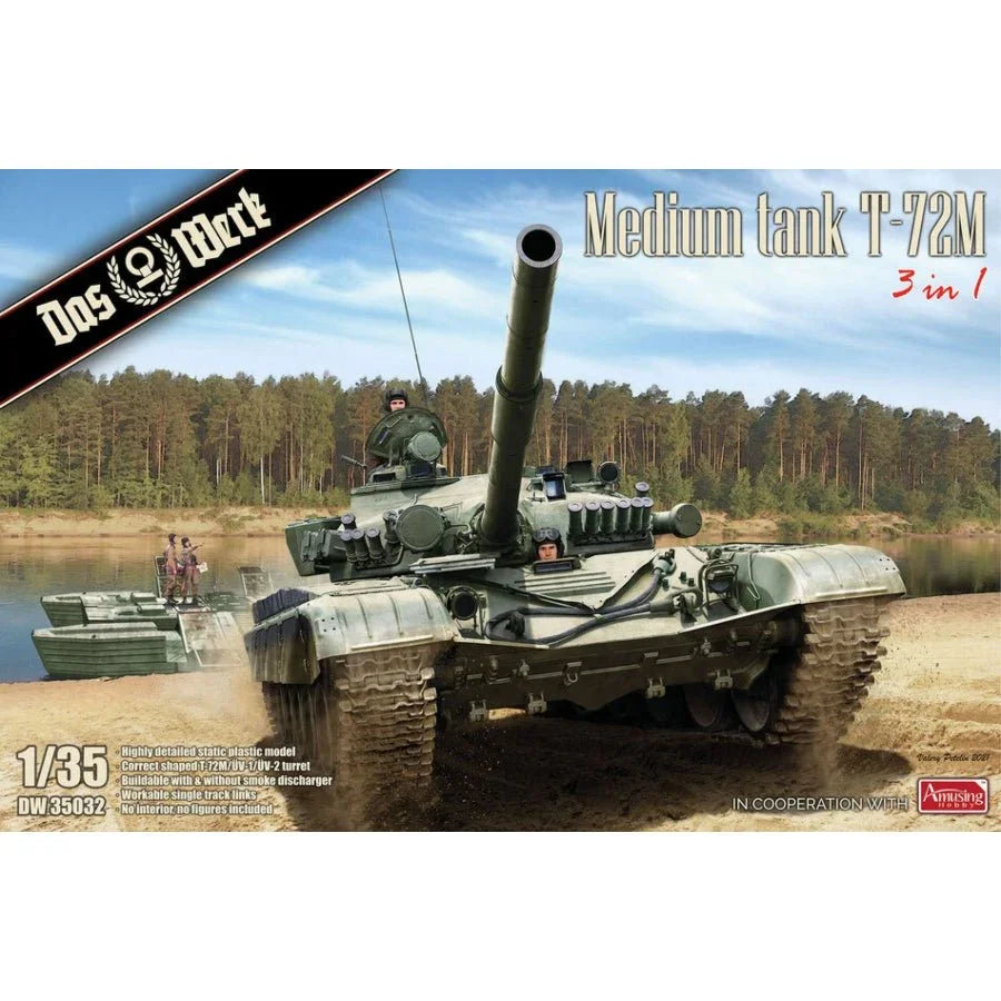 Das Werk 1/35 Medium Tank T-72M – Plastic Model Kit