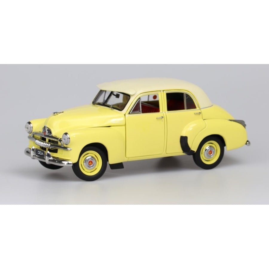 DDA 1:24 1953 Yellow FJ Holden Diecast Model Car DDA409 – classic Australian car replica.