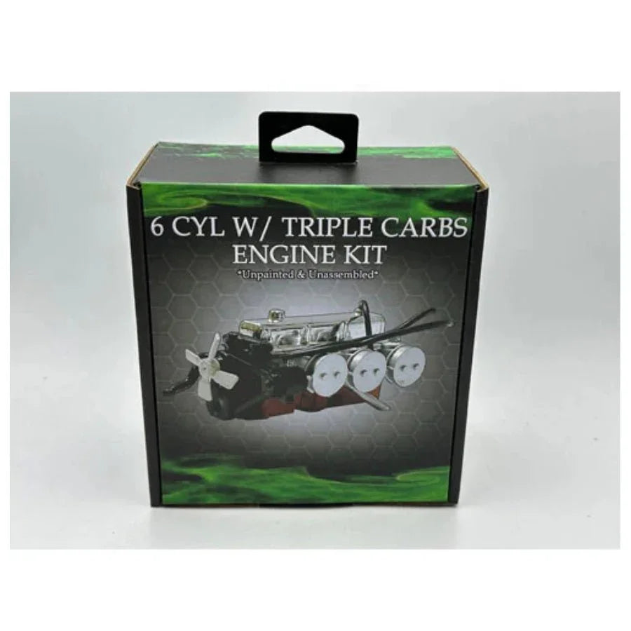 DDA 1:24 Holden LC/LJ 6 Cylinder Engine with Triple Carbs Plastic Kit Accessory