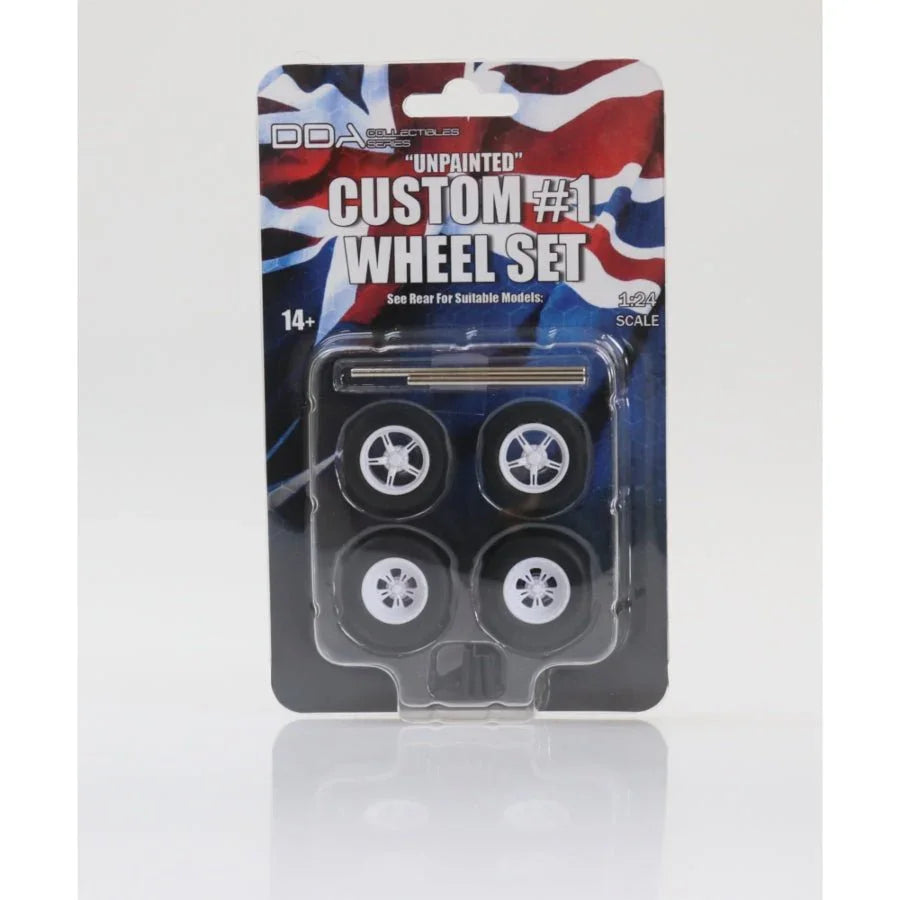 DDA 1:24 Unpainted Custom #1 Wheel Set