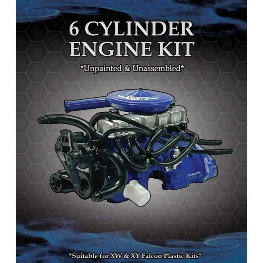 DDAAC026 – 1:24 Scale Ford XW/XY 6 Cylinder Engine Plastic Kit by DDA Collectibles
