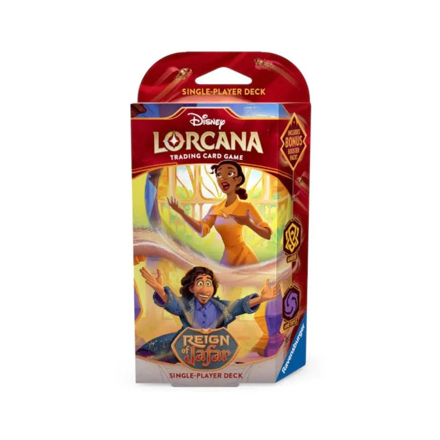 Disney Lorcana TCG: Reign of Jafar Starter Deck – Amber / Amethyst