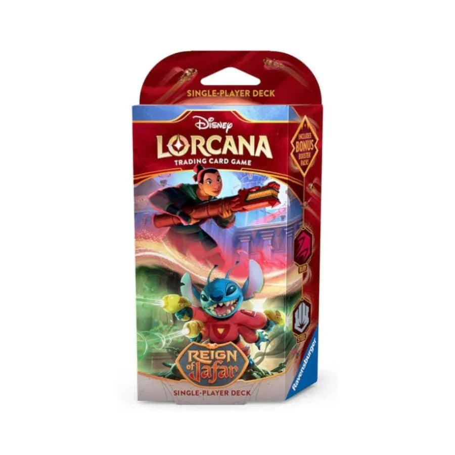 Disney Lorcana TCG: Reign of Jafar Starter Deck – Ruby / Steel