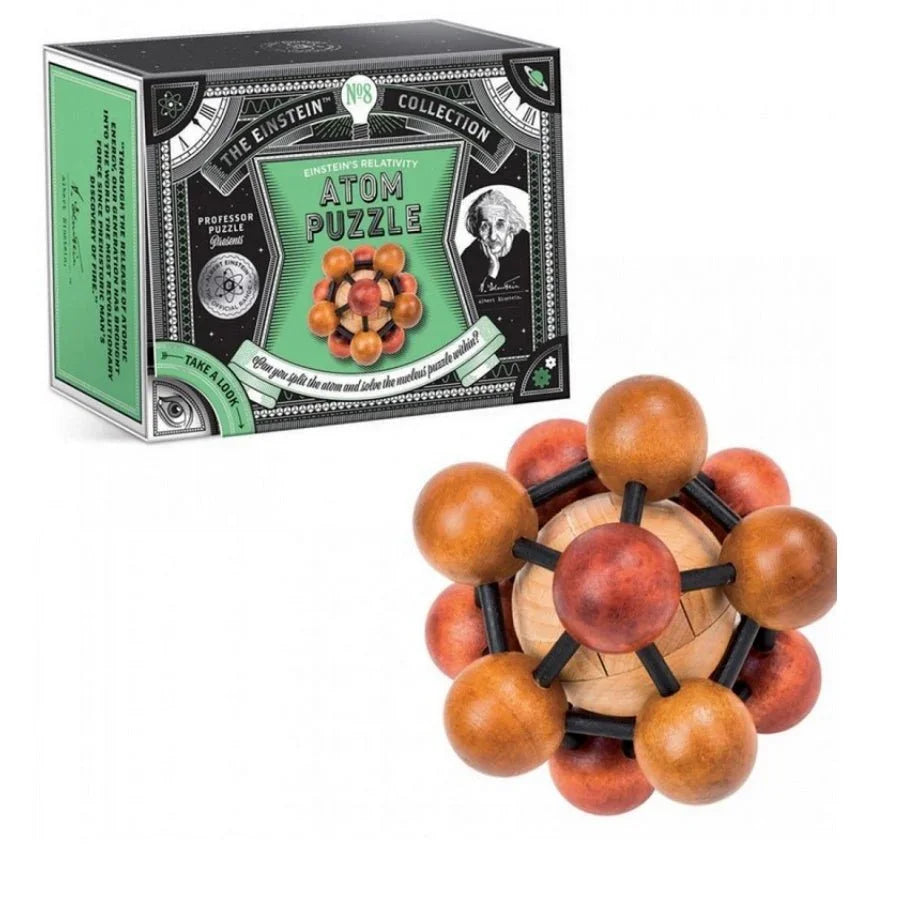 Einstein Atom Metal Puzzle – Logic Brain Teaser for Thinkers