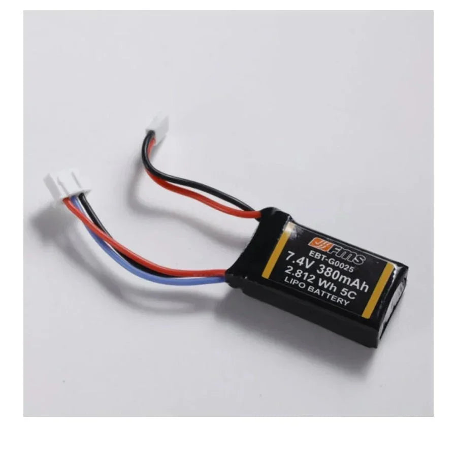 FMS 2S 7.4V 380mAh LiPo battery for micro RC planes and small RC models