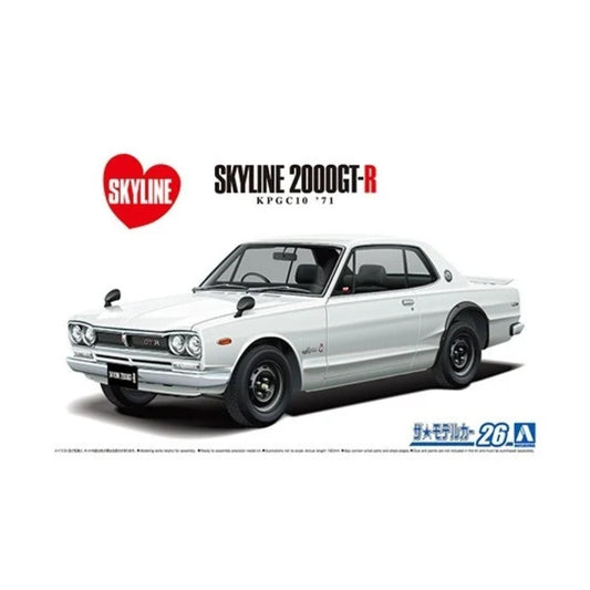 Aoshima - Nissan KPGC110 Skyline HT2000 GT-R '71 - 1:24