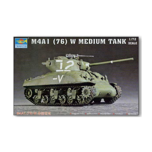 Trumpeter 07222 M4A1 (76) W Medium Tank Plastic Model Kit