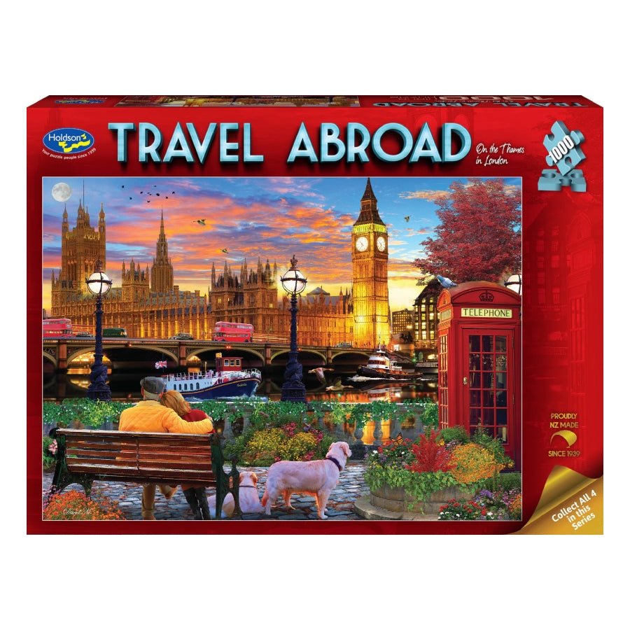 Holdson On the Thames in London 1000 piece scenic cityscape jigsaw puzzle.