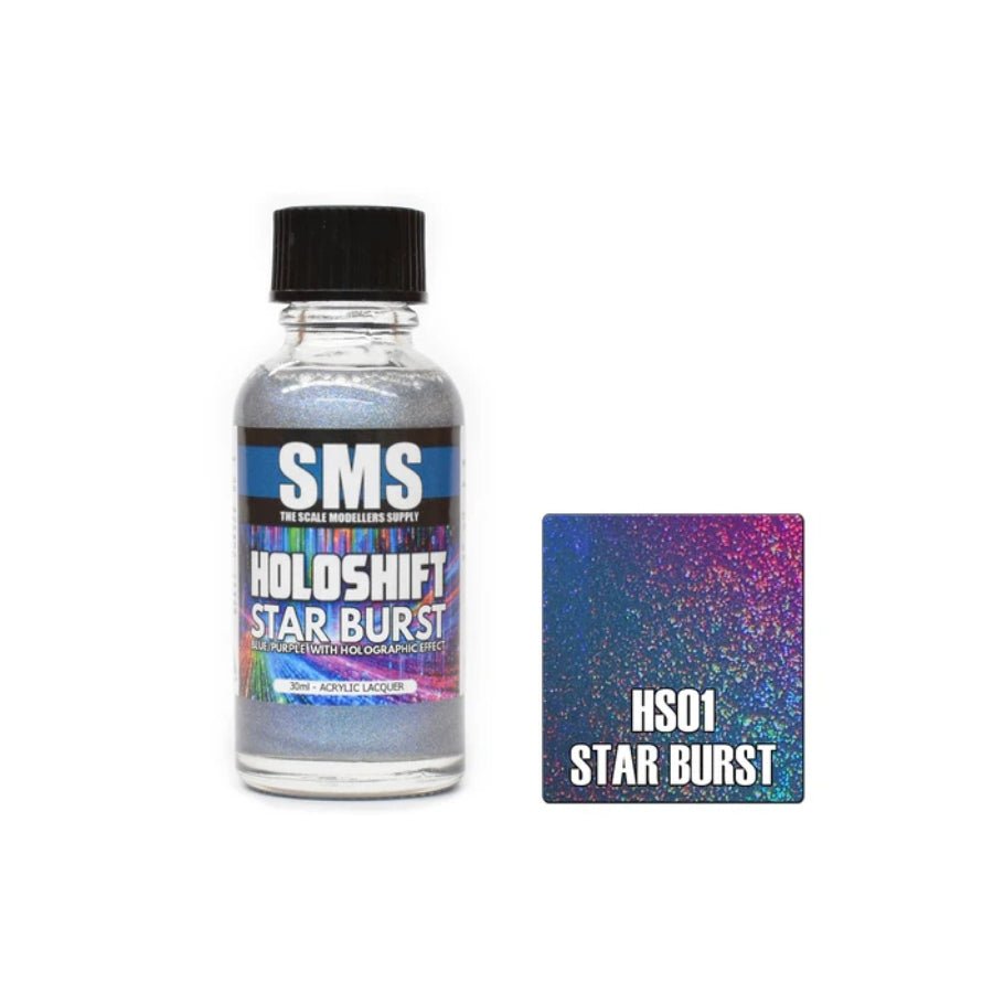 SMS Holoshift STAR BURST blue purple holographic colour-shift paint 30ml.