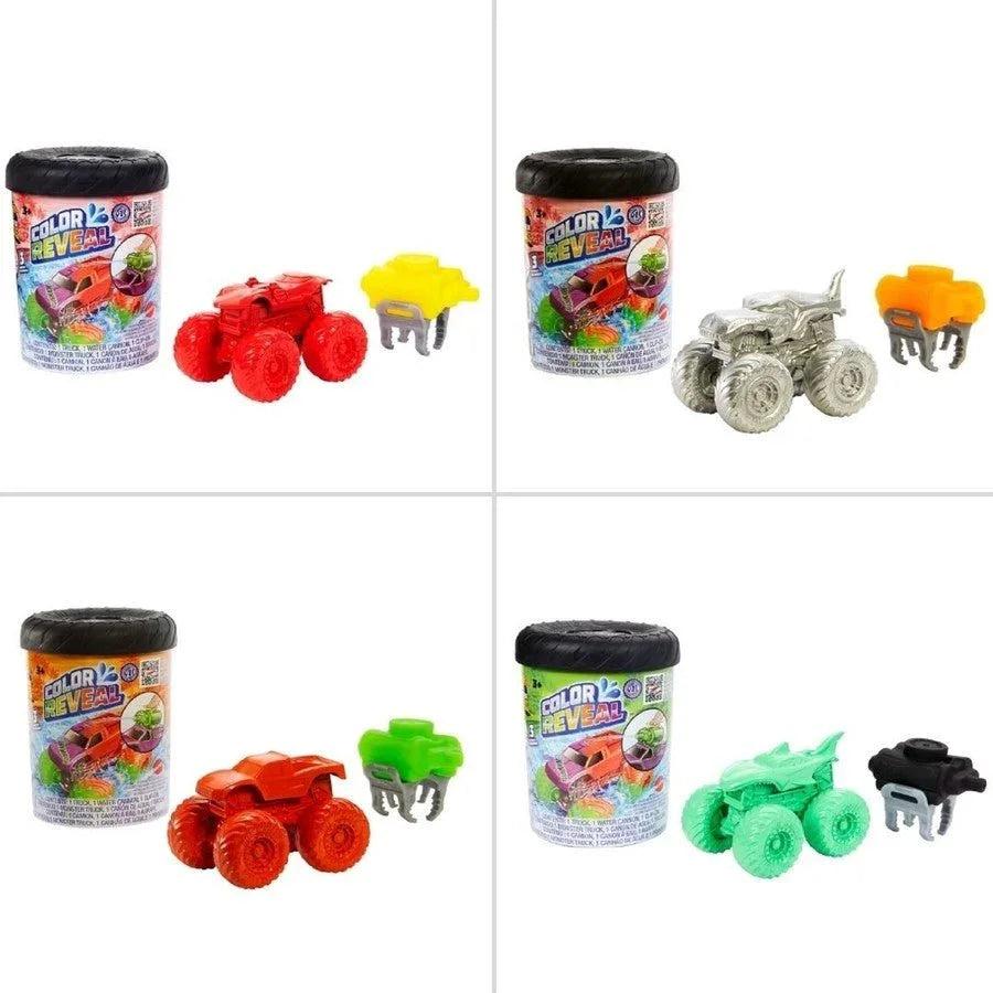 Hot Wheels Monster Trucks Colour Reveal Water Blaster – Assorted