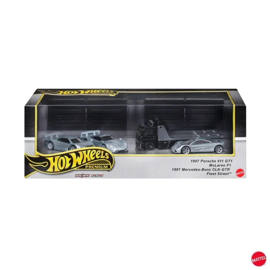 Hot Wheels Premium Collector Set (GMH39 – 3 Cars + Transporter)