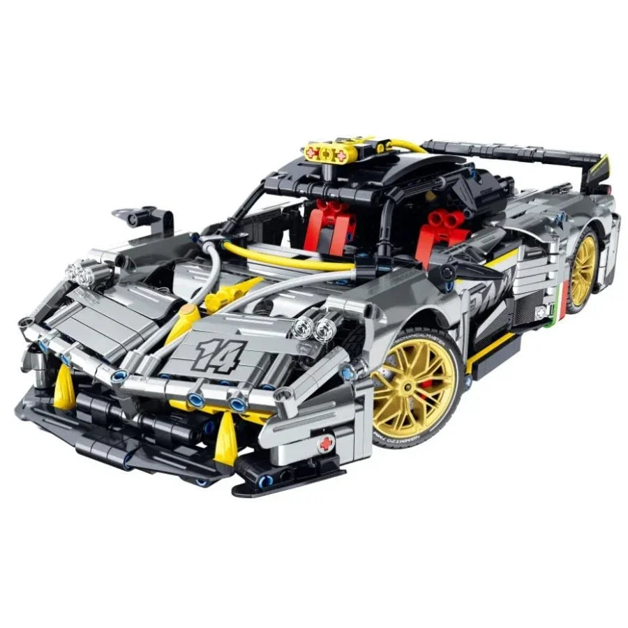 IM.Master #9814 Static Supercar 1:14 Scale - Silver (1237PCS) - image 2