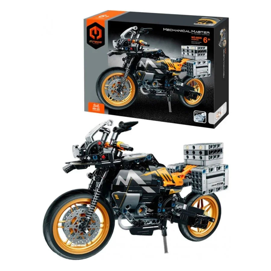 iM.Master Black motorcycle with luggage rack 6835