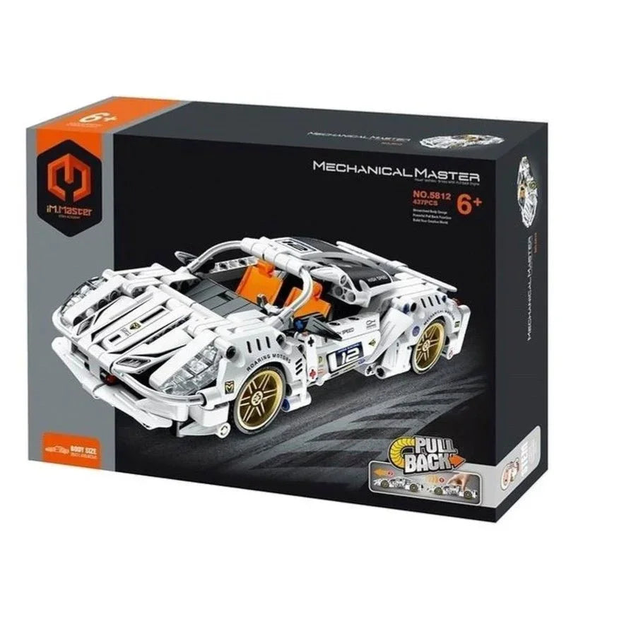 iM.Master White Sports Car Pull Back 5812 - image 2