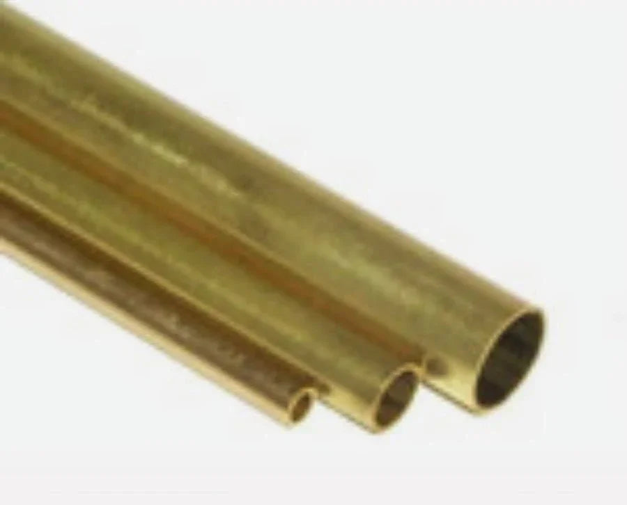 K&S Brass Tube 5/32" x 36" – 0.014" Wall (1pc) for Hobby & Model Use