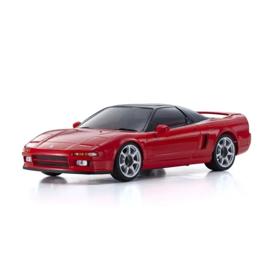 Kyosho Mini-Z Honda NSX RWD MR-03 Readyset – 1/27 scale RC car with rear-wheel drive and detailed Honda NSX red body.