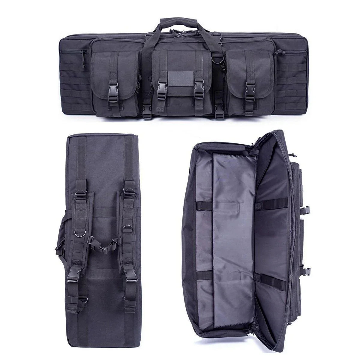 Large Tactical Gel Blaster Bag padded 81cm carry case with holders and pouches.