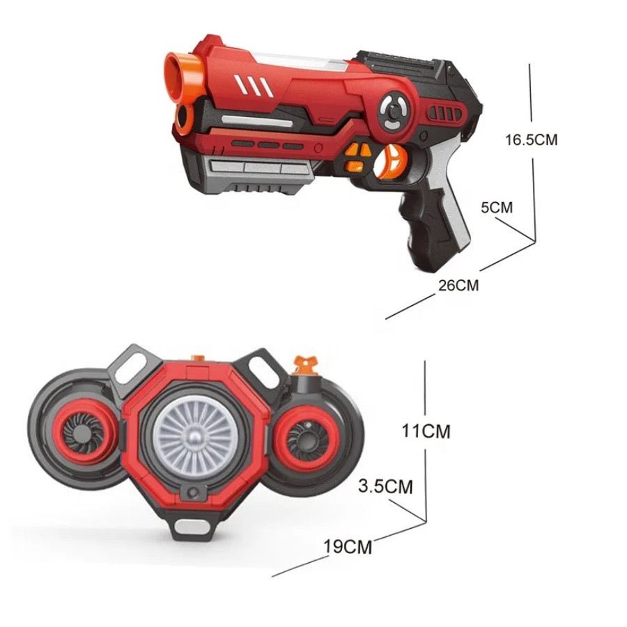 Toy Laser Tag Set – fun infrared blaster game for kids with target vests for active play, teamwork & exciting battles indoors or outdoors.