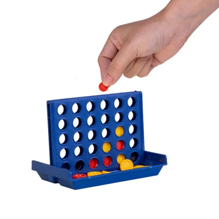 Mini Connect 4 Game – portable family strategy toy for kids and adults with compact design for travel and fun anywhere.