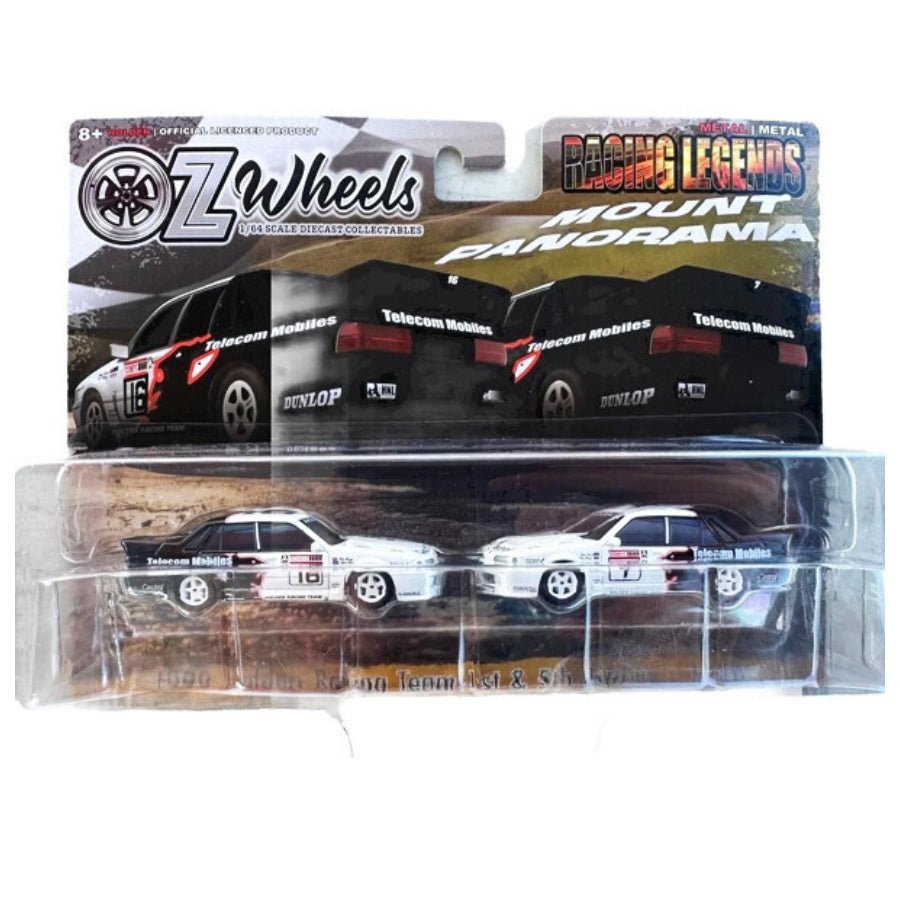 OZ Wheels Racing Legends 1990 Holden Racing Team VL Commodore 1:64 scale diecast cars #16 and #7.
