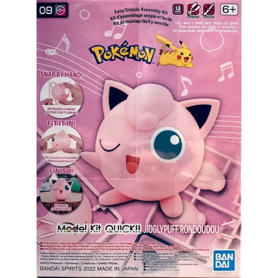 Pokémon Model Kit Quick!! 09 Jigglypuff – Easy Build Snap-Fit Kit - image 2
