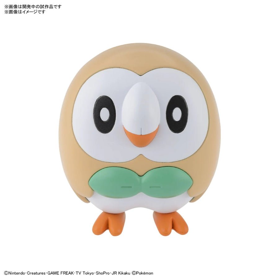 Pokémon Model Kit Quick!! 10 Rowlet G5063779 – snap-fit buildable Grass/Flying-type starter Pokémon figure.