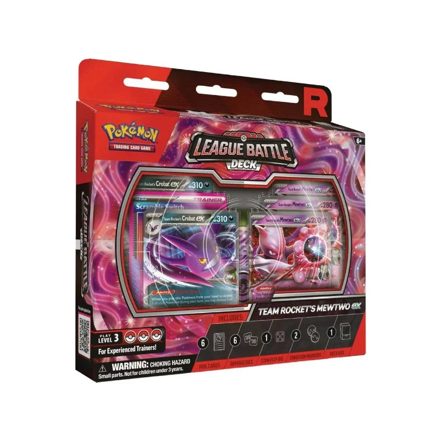 Pokémon Team Rocket’s Mewtwo ex League Battle Deck box.