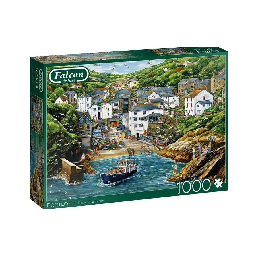 Falcon Portloe Harbour 1000pc Jigsaw Puzzle – Cornish Coastal Scene