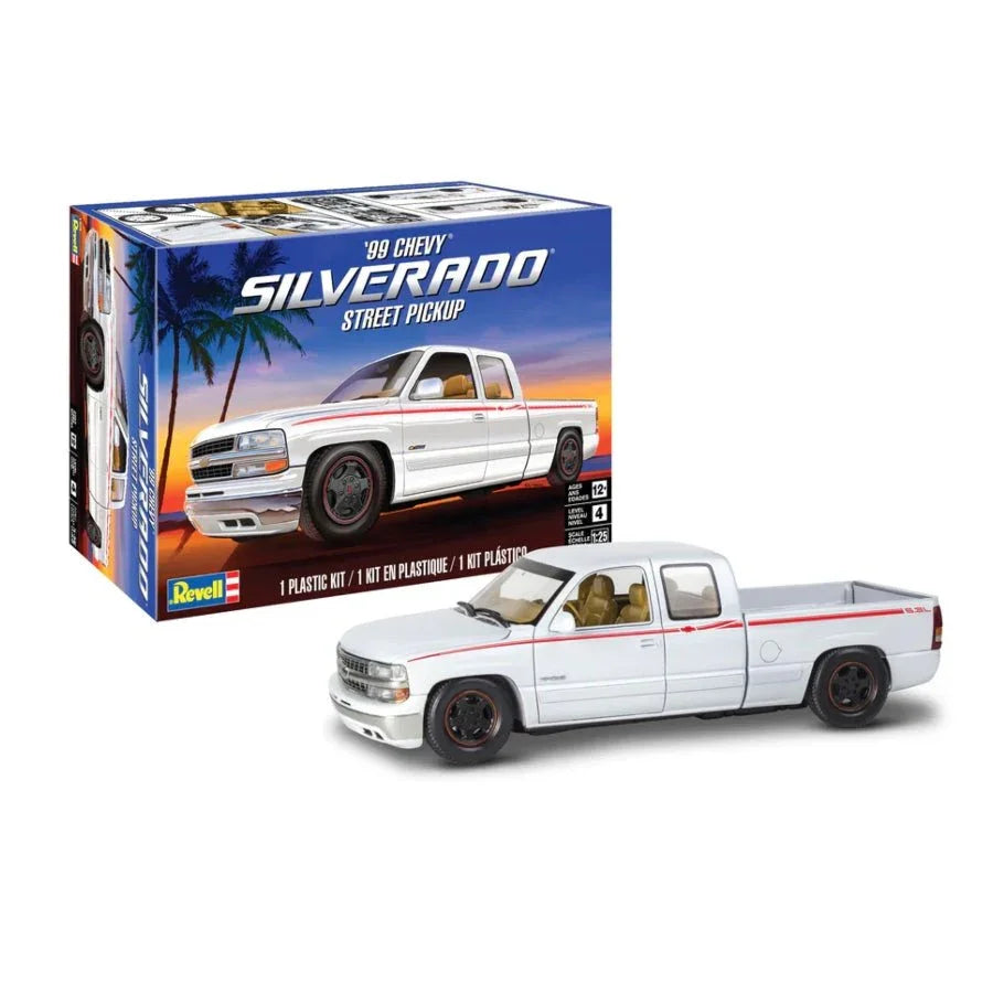 Revell 1/25 1999 Chevy Silverado Custom Pickup Scaled Plastic Model Kit