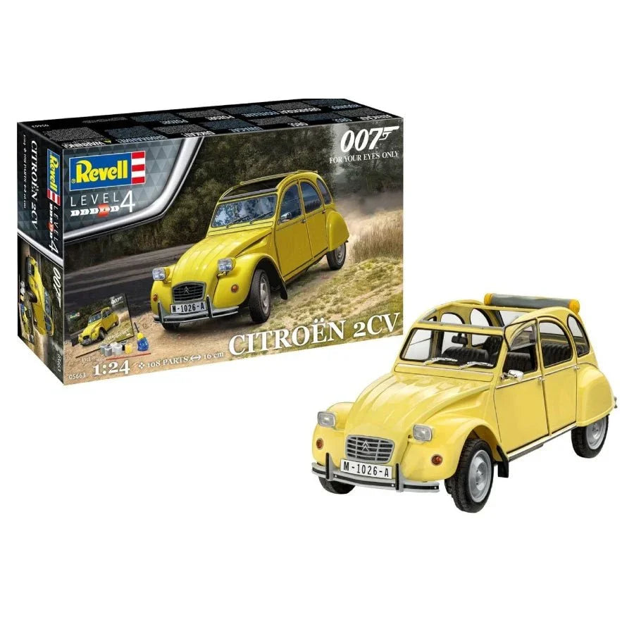 Revell Gift Set 05663 James Bond 007 For Your Eyes Only, Citroen 2 CV, 1:24