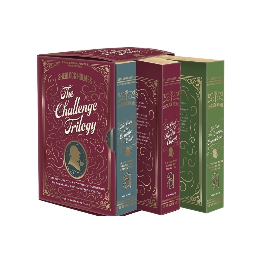 Sherlock Holmes: The Challenge Trilogy mystery puzzle game box set.