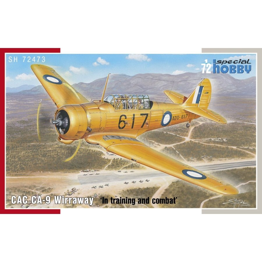 Special Hobby 1/72 CAC CA-9 Wirraway “In Training and Combat” – WWII RAAF aircraft plastic model kit with decals and detailed cockpit for hobbyists and collectors.