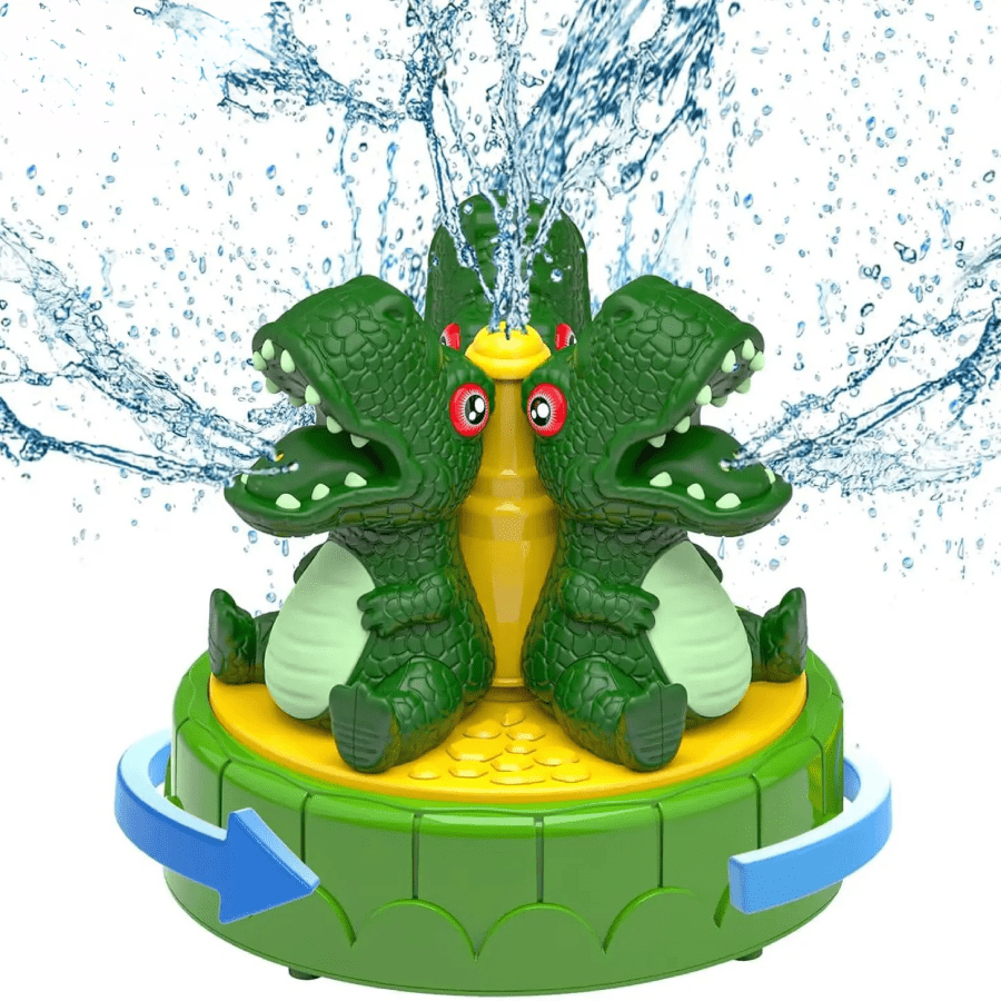 Sprinkler Dinosaur outdoor water toy – fun, colourful kids’ sprinkler that sprays water for backyard summer play.