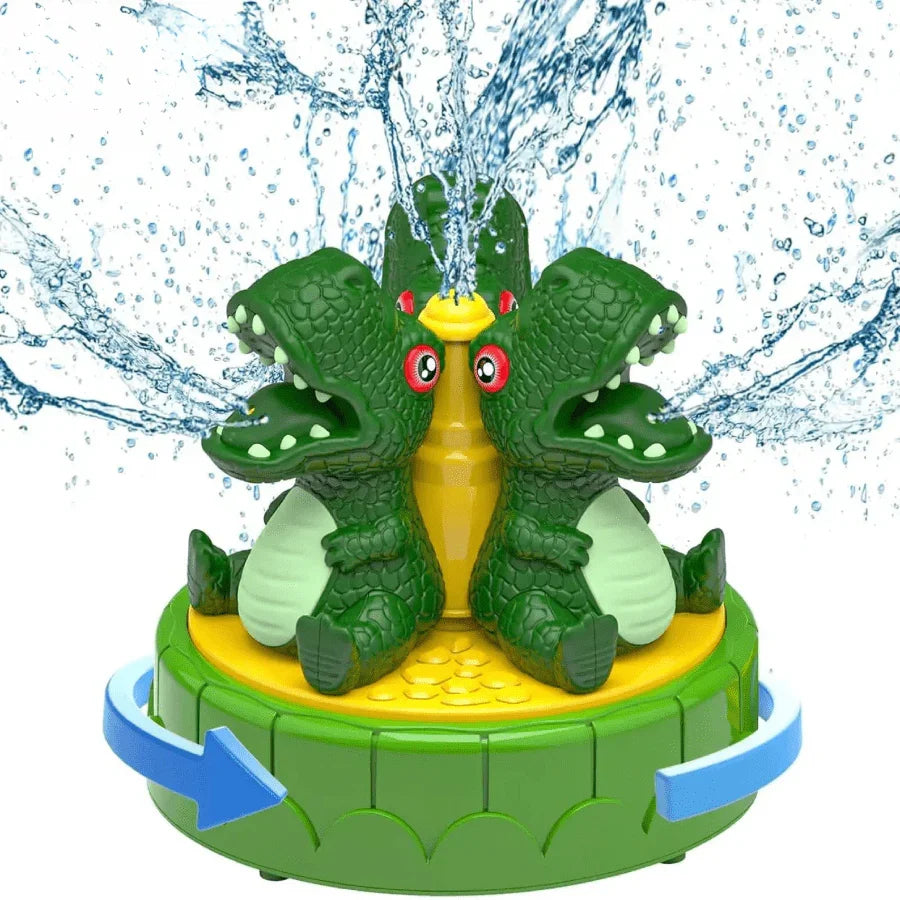 Sprinkler Dinosaur outdoor water toy – fun, colourful kids’ sprinkler that sprays water for backyard summer play.