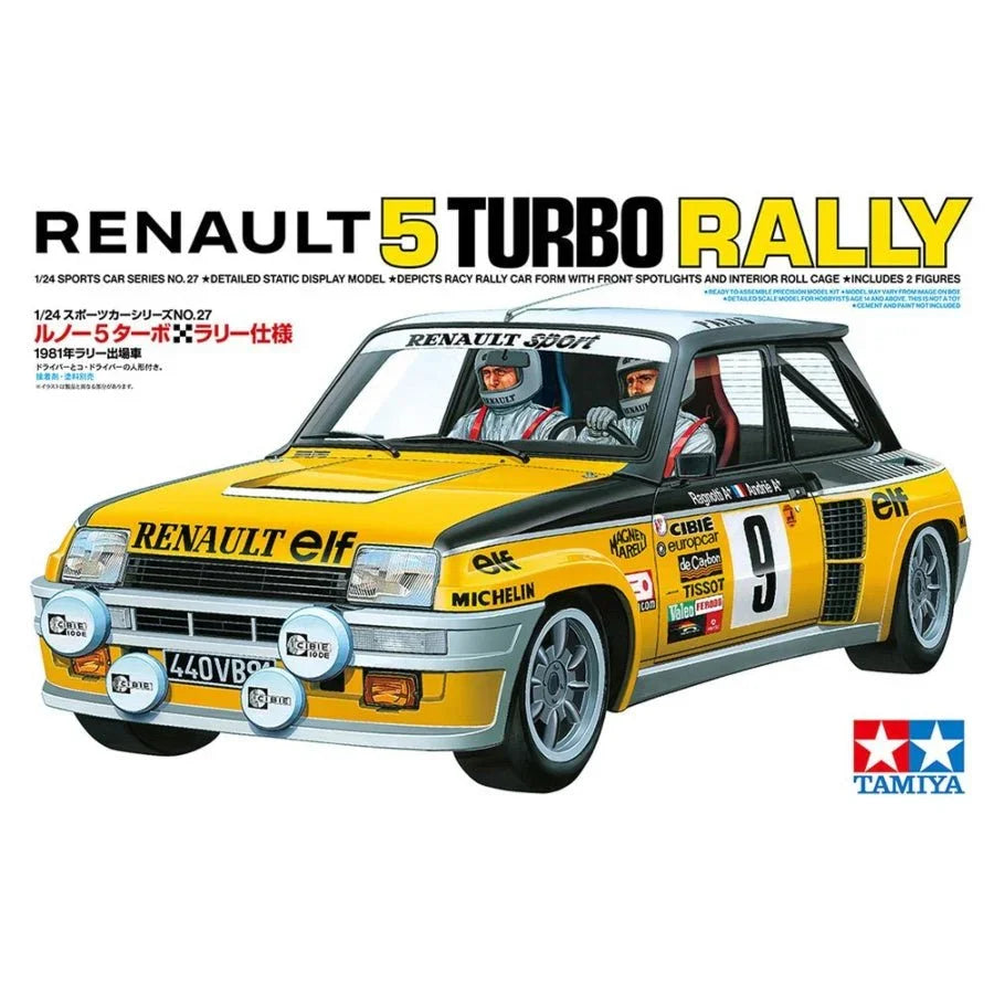 Tamiya 1/24 Renault 5 Turbo Rally – Sports Car Series No. 27