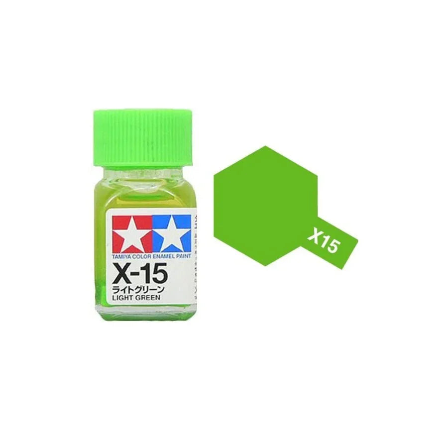 Tamiya Mini Enamel Paint – Light Green X-15 (10ml)