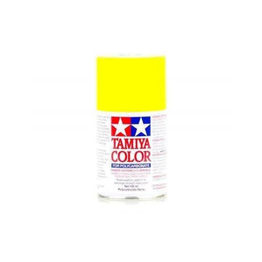 Tamiya Color yellow spray paint for polycarbonate models and hobby projects
