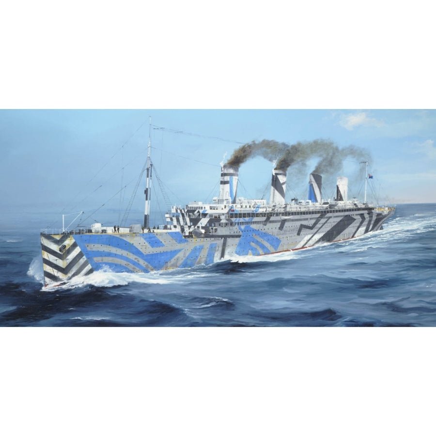 Trumpeter 03720 HMT Olympic British Troop Ship – 1/200 scale plastic model kit with photo-etched details.