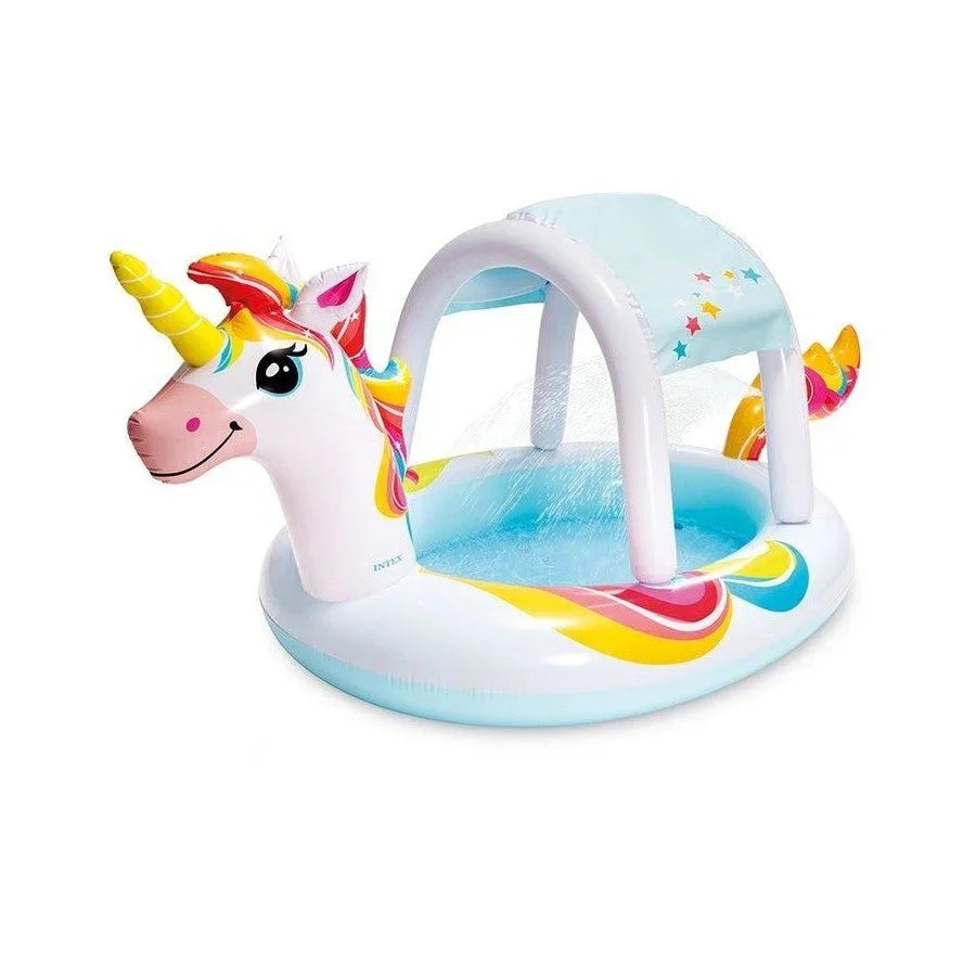 Unicorn Inflatable Spray Swimming Pool – Fun Kids Water Play