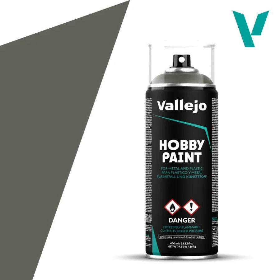 Vallejo Aerosol German Field Grey 400ml AV28006 hobby spray paint can