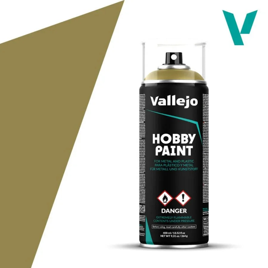 Vallejo Aerosol Panzer Yellow 400ml AV28001 hobby spray paint can