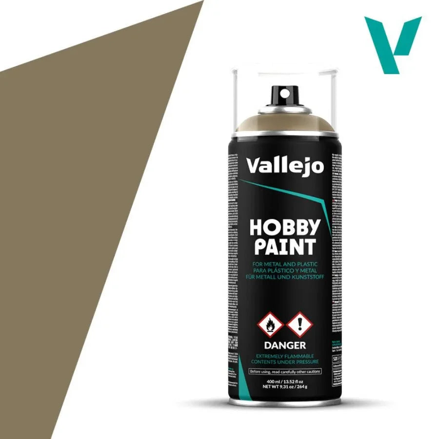 Vallejo Aerosol US Khaki 400ml AV28009 hobby spray paint can