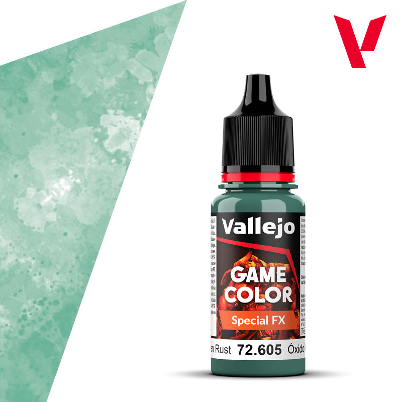 Vallejo Game Colour Special FX Green Rust 18ml AV72605 paint bottle