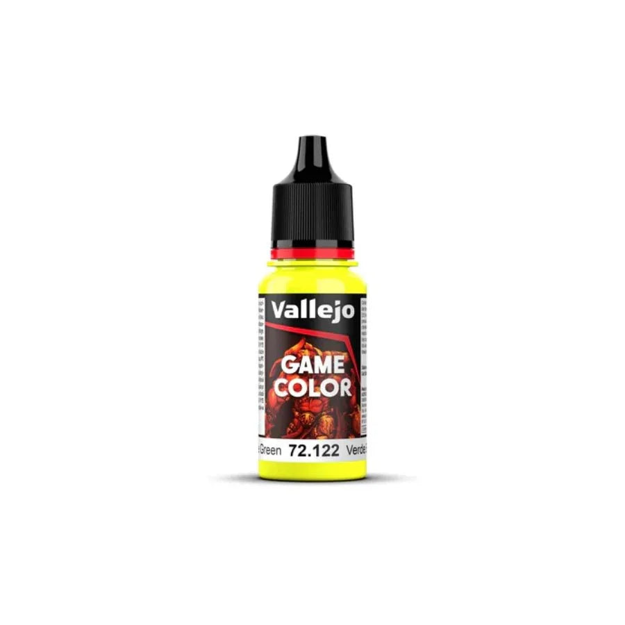 Vallejo Game Colour Bile Green 18ml AV72122 acrylic paint bottle