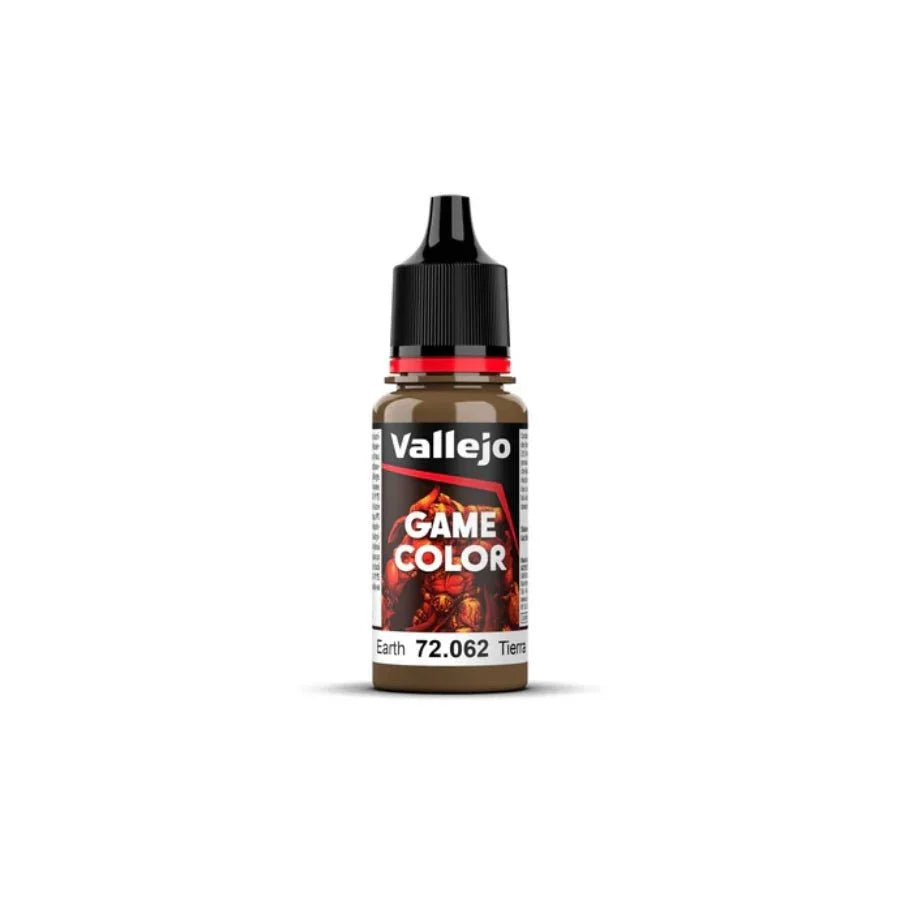 Vallejo Game Colour Earth 18ml AV72062 acrylic paint bottle