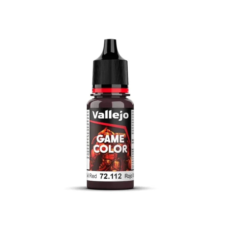 Vallejo Game Colour Evil Red 18ml AV72112 acrylic paint bottle