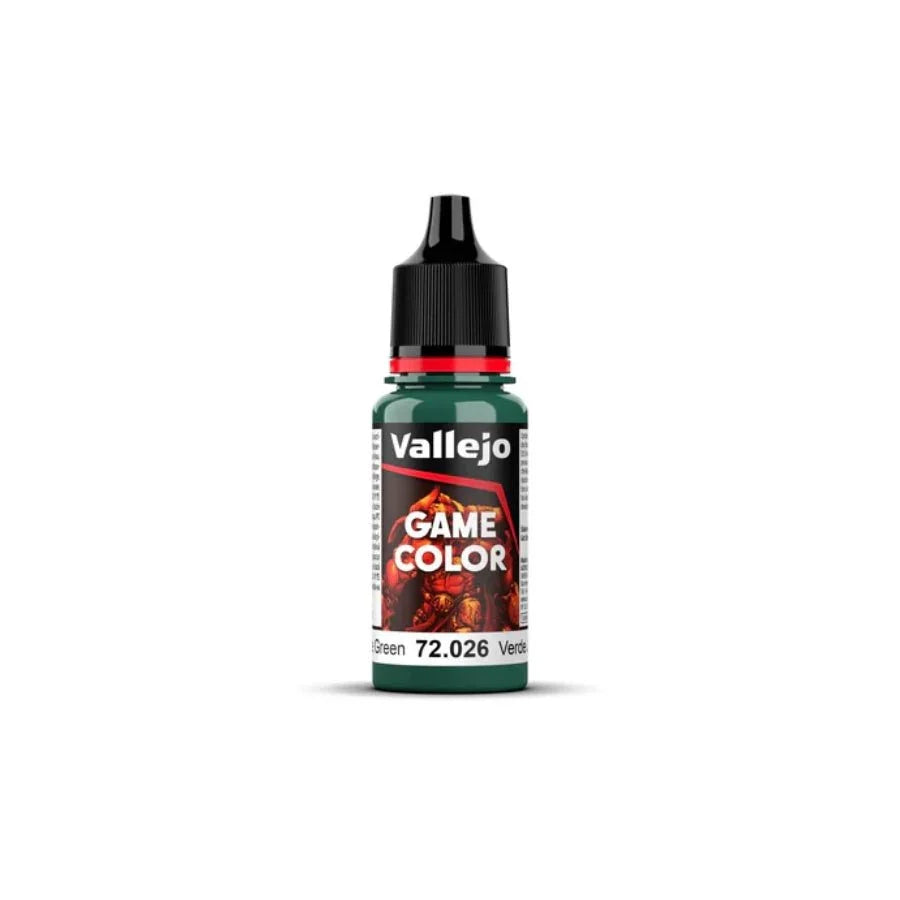 Vallejo Game Colour Jade Green 18ml AV72026 acrylic paint bottle